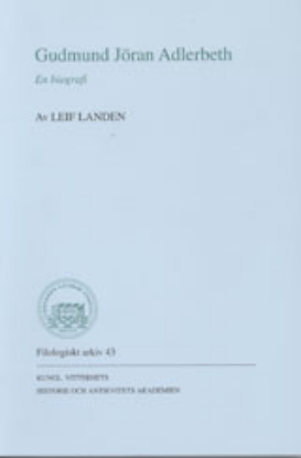 Bild på Gudmund Jöran Adlerbeth : En biografi
