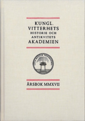 Bild på Kungl. Vitterhets historie och antikvitets akademien årsbok. 2017