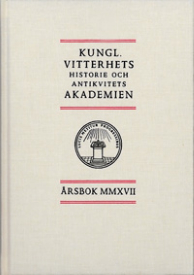 Bild på Kungl. Vitterhets historie och antikvitets akademien årsbok. 2017