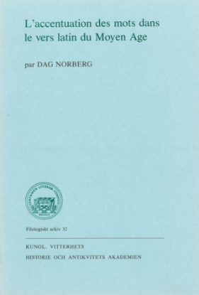 Bild på L'accentuation des mots dans le vers latin du Moyen Age