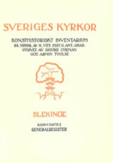 Bild på Blekinge V:2 : Generalregister til Blekinge, band I-V