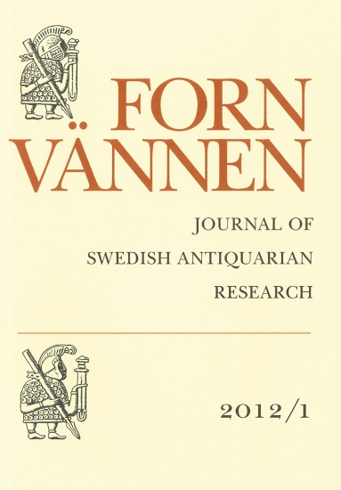 Bild på Fornvännen 2012/1 : Journal of Swedish antiquarian research