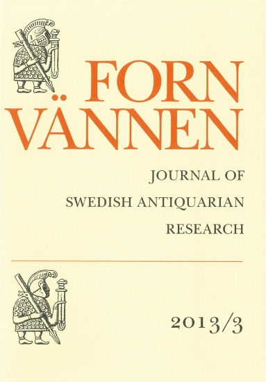 Bild på Fornvännen 2013/3 : Journal of Swedish antiquarian research