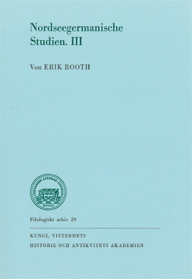 Bild på Nordseegermanische Studien. III