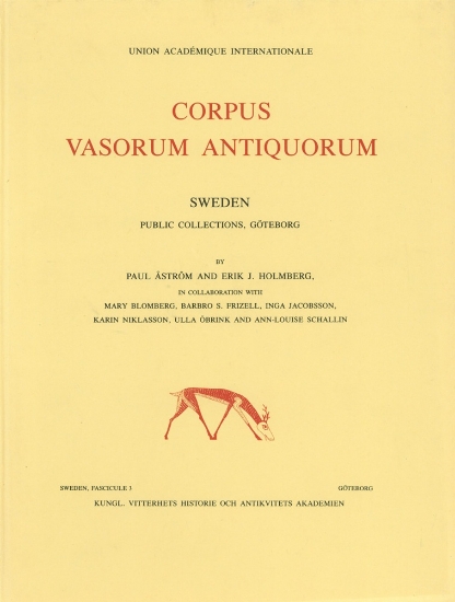 Bild på Corpus vasorum antiquorum. 3 : Public collections, Göteborg