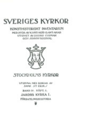 Bild på Stockholm IV:1 : Jakobs kyrka. 1. Församlingshistoria